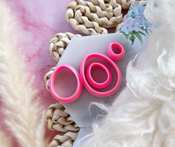 Easter Eggs Shape Collection Polymer Clay Cutter | Fondant Cutter | Cookie Cutter